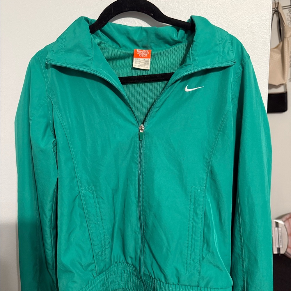 Vintage Nike Women's Green Jacket